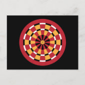Mod Dartboard Postkarte (Vorderseite)