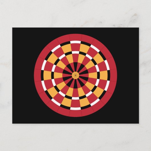 Mod Dartboard Postkarte (Vorderseite)