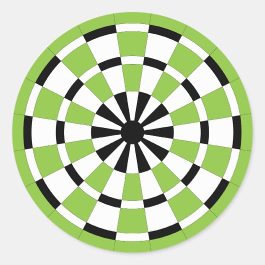 Mod Dartboard Runder Aufkleber (Vorderseite)
