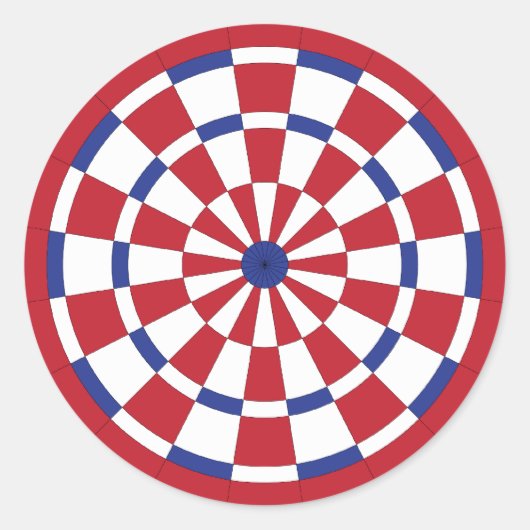 Mod Dartboard Runder Aufkleber (Vorderseite)