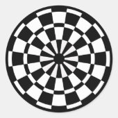 Mod Dartboard Runder Aufkleber (Vorderseite)