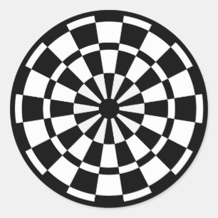 Mod Dartboard Runder Aufkleber