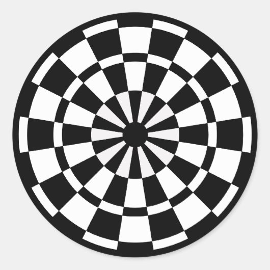 Mod Dartboard Runder Aufkleber (Vorderseite)
