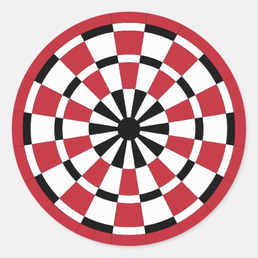 Mod Dartboard Runder Aufkleber (Vorderseite)