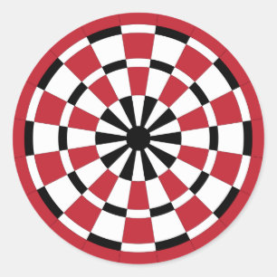 Mod Dartboard Runder Aufkleber