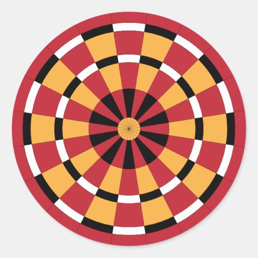 Mod Dartboard Runder Aufkleber (Vorderseite)