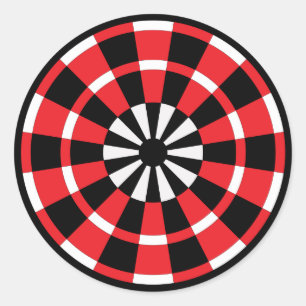 Mod Dartboard Runder Aufkleber
