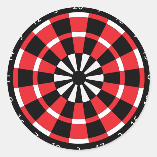 Mod Dartboard Runder Aufkleber (Vorderseite)