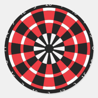 Mod Dartboard Runder Aufkleber
