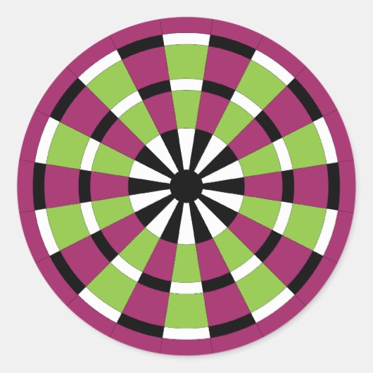 Mod Dartboard Runder Aufkleber (Vorderseite)