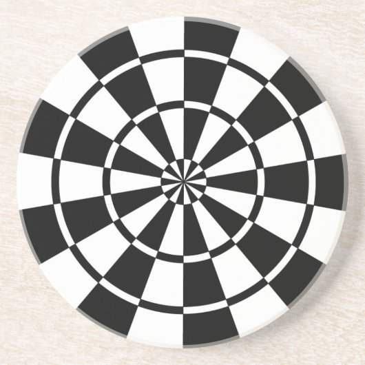 Mod Dartboard Sandstein Untersetzer (Vorne)