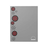 Mod Dartboards Notizblock (Rotiert)