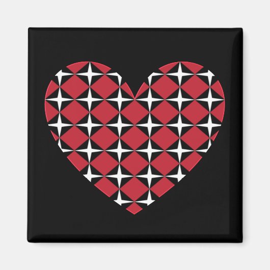 Mod Diamond Heart Magnet (Vorne)