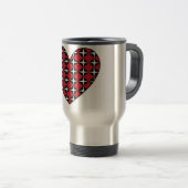 Mod Diamond Heart Reisebecher (VorderseiteRechts)