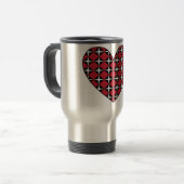 Mod Diamond Heart Reisebecher (Vorderseite Links)