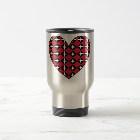 Mod Diamond Heart Reisebecher (Mittel)