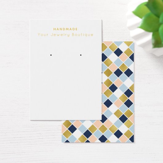 Mod Diamond Squares Earring Display Cards (Schreibtisch)