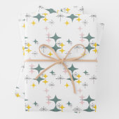 Mod Diamonds Sternexplosionen Mitte Jahrhunderts P Geschenkpapier Set (Beispiel)
