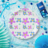 Mod Dots Blumendruck Pappteller (Party)
