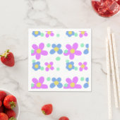 Mod Dots Blumendruck Serviette (Beispiel)