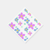 Mod Dots Blumendruck Serviette (Ecke)