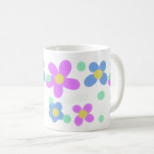 Mod Dots Floral Print Tasse (VorderseiteRechts)