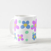 Mod Dots Floral Print Tasse (Vorderseite Links)