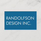 Mod dunkelblaue QR CODE Geschäfts-Karte Visitenkarte (Rückseite)