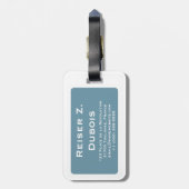 Mod eiffelturm gepäckanhänger (Rückseite vertikal)