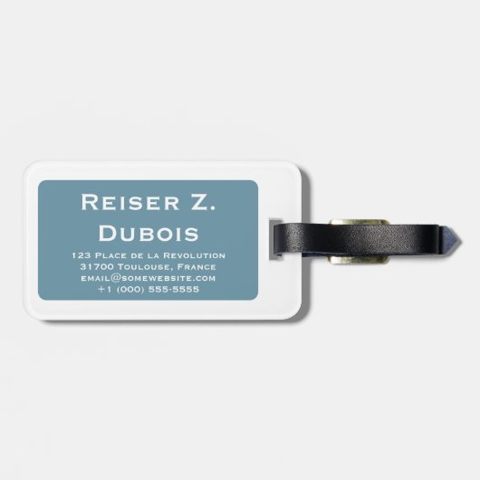 Mod eiffelturm gepäckanhänger (Rückseite horizontal)