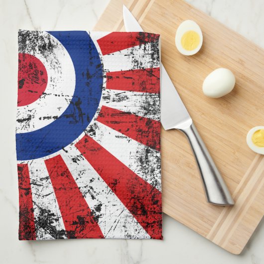 Mod Eine Mod Deiner Wahl auf eine Roundel Geschirrtuch (Viertel Falte)