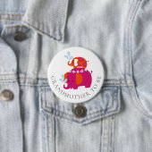 Mod Elephant Baby Dusche Großmutter zu sein Button (Beispiel)