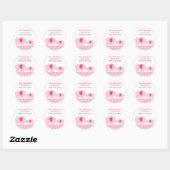 Mod Elephants Rosa Sticker (Blatt)