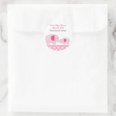 Mod Elephants Rosa Sticker (Tasche)