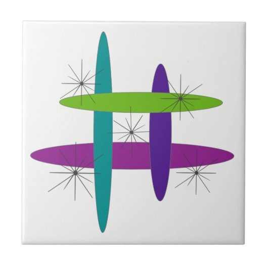 Mod Elliptisch Fliese (Vorderseite)