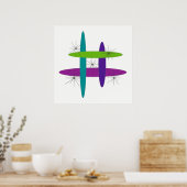 Mod Elliptisch Poster (Küche)