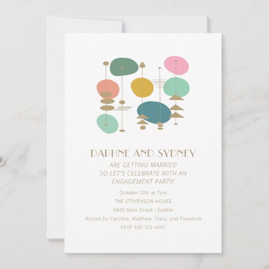 Mod-Engagement-Partei für das Atomzeitalter Einladung (Vorderseite)