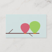 Mod-Eulen-Geschäfts-Karte Visitenkarte (Rückseite)