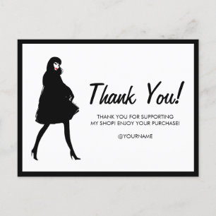Mod Fashion Girl Boutique, Poshmark Danke Postkarte