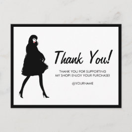 Mod Fashion Girl Boutique, Poshmark Vielen Dank Postkarte