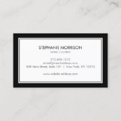 Mod Fashion Girl mit Frame Boutique, Stylist Visitenkarte (Rückseite)