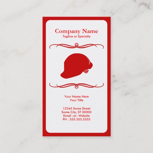 Mod-Feuerwehrhut Visitenkarte (Vorderseite)