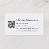 Mod-Fingerabdruck-privater Visitenkarte (Rückseite)