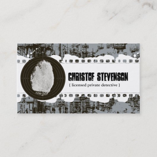 Mod-Fingerabdruck-privater Visitenkarte (Vorderseite)