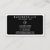 Mod Fisch essen Fisch (Farbe anpassbar) Visitenkarte (Rückseite)