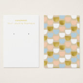 Mod Fish Sctern Muster Earring Display Cards (Vorne & Hinten)