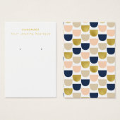 Mod Fish Sctern Muster Earring Display Cards (Vorne & Hinten)