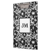 Mod Floralmuster mit Initialen Klemmbrett (Links)
