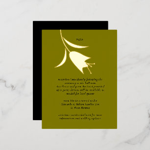 MOD FOIL TULIP WEDING ENCLOSURE CARD FOLIEN FEIERTAGSPOSTKARTE