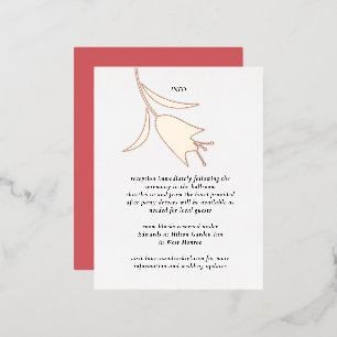 MOD FOIL TULIP WEDING ENCLOSURE CARD FOLIEN FEIERTAGSPOSTKARTE